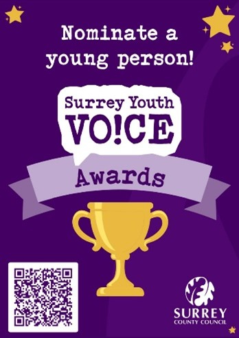 Nominate a young person! Surrey Youth Voice awards